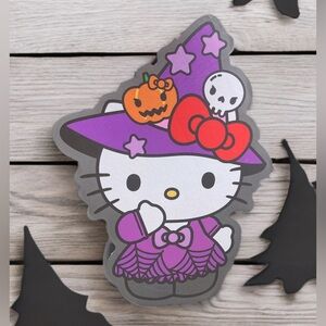 NEW Hello Kitty Sanrio Witch Hat 2024 Halloween‎ Wood Wall Decor